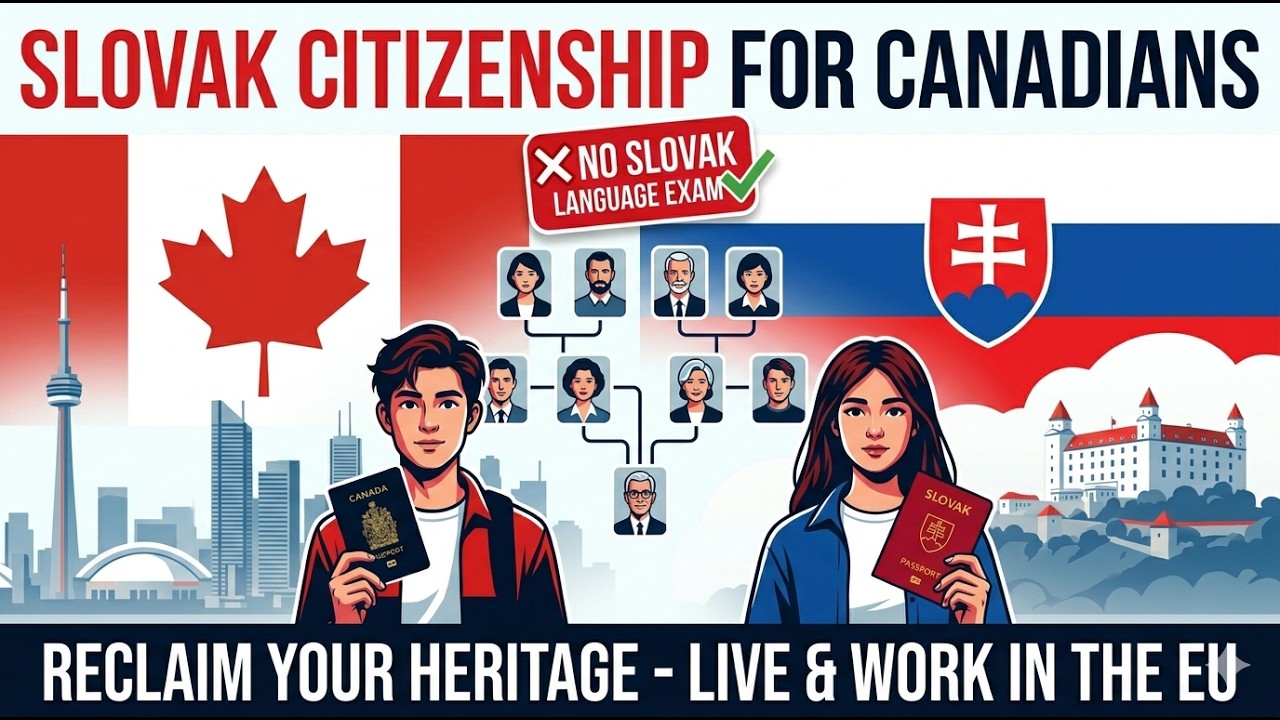 Canadians: How to get Slovak (EU) Citizenship by Descent (Step-by-Step)